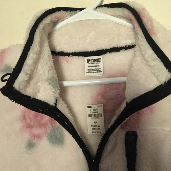 ❌SOLD PINK Sherpa Quarter Zip - Picture 6 of 7